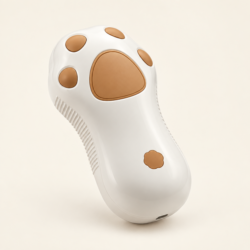 Rear-facing view of the 3-in-1 pet brush